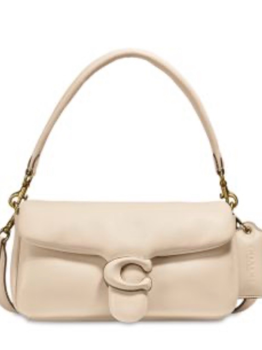 Coach pillow tabby Chalk Cream Leather Shoulder Bag